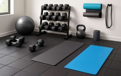 Achieve a safer and stylish workout space with durable rubber floor tiles home gym solutions