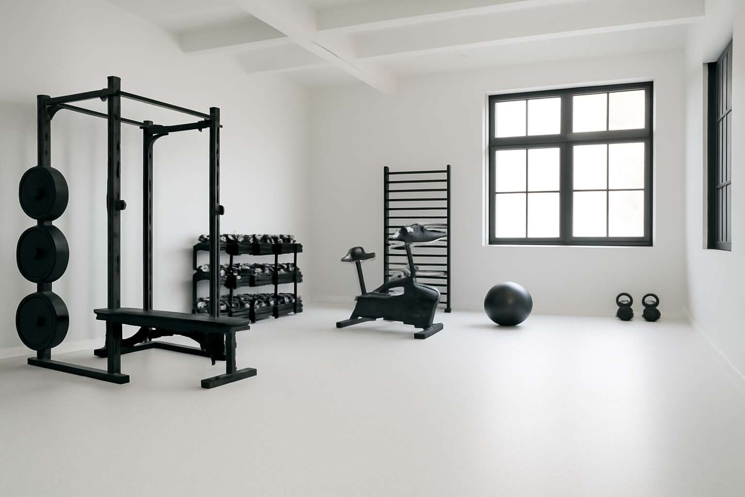 rubber floor white