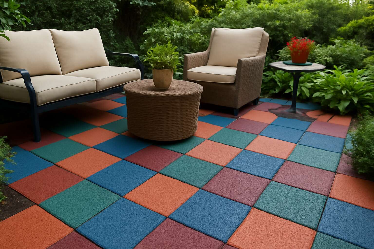 rubber tiles exterior