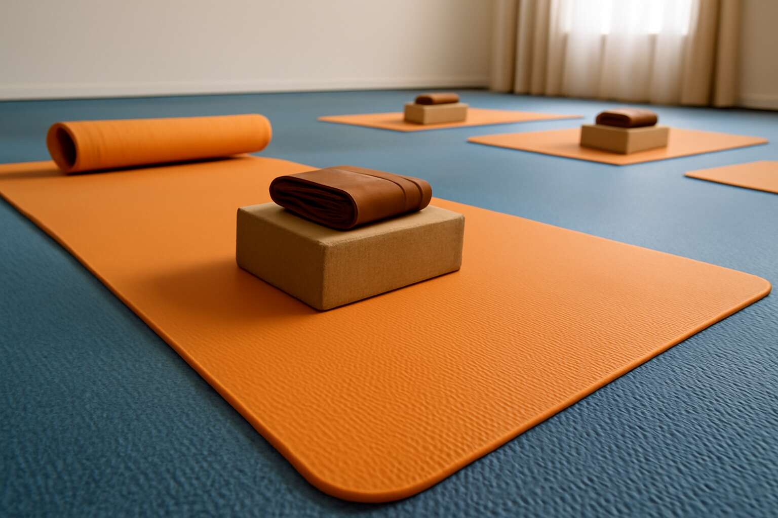 rubber yoga floor