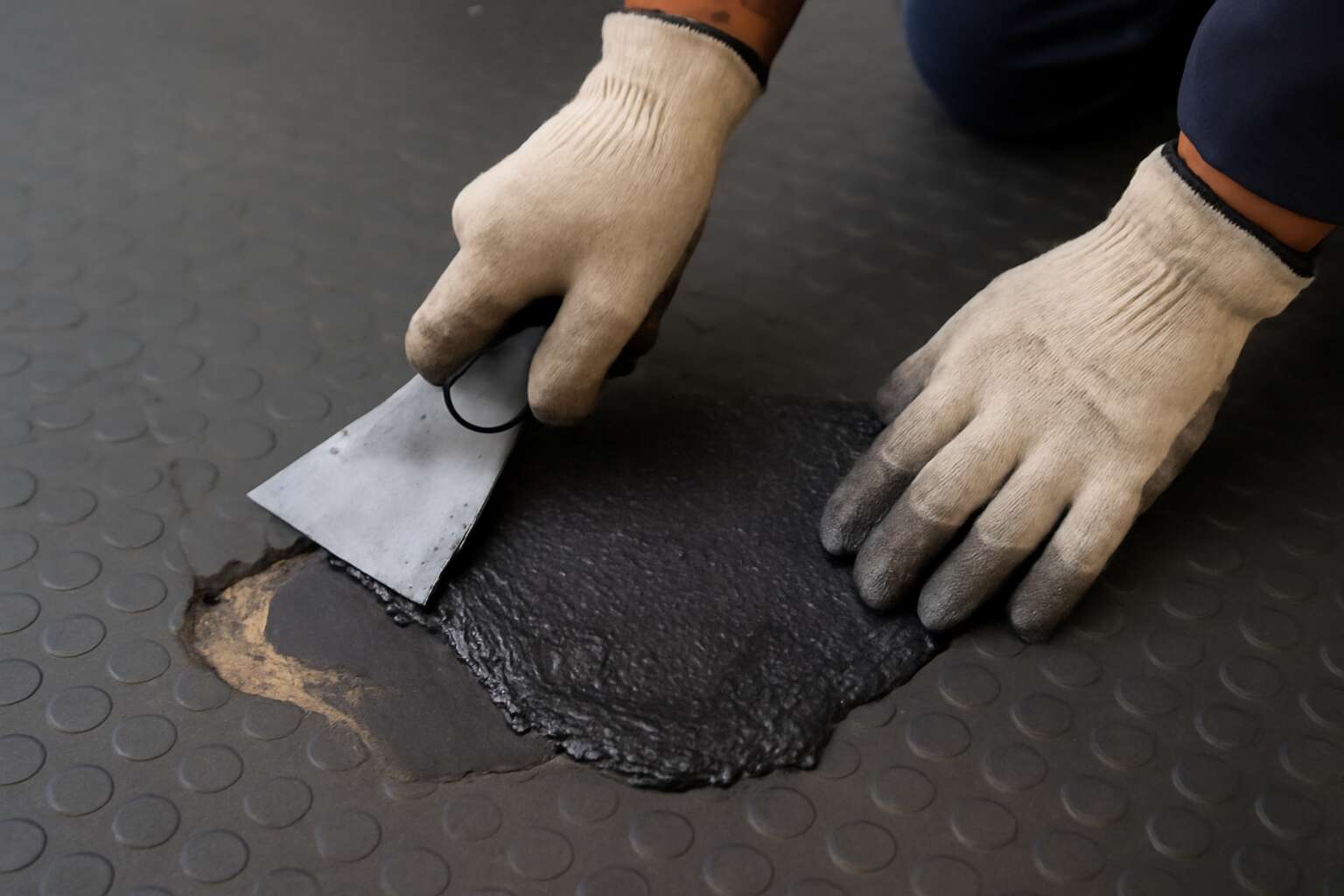rubber floor repair
