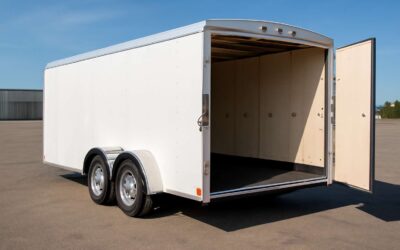Upgrade your haul with rubber floor enclosed trailer for rugged gear