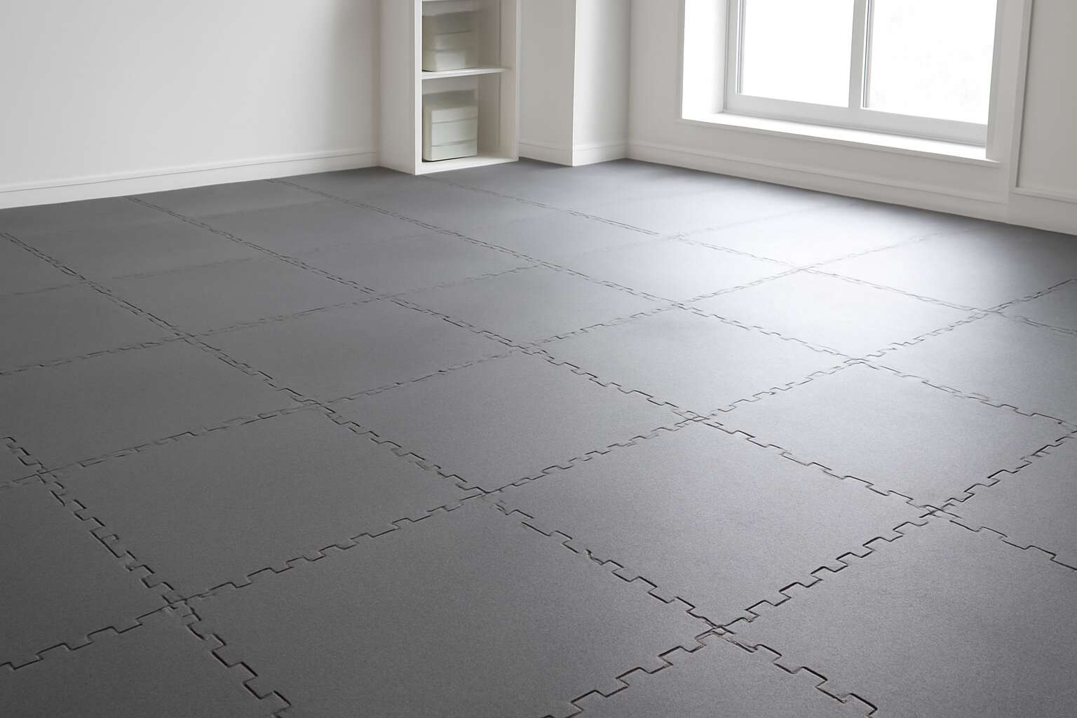 rubber tiles gray