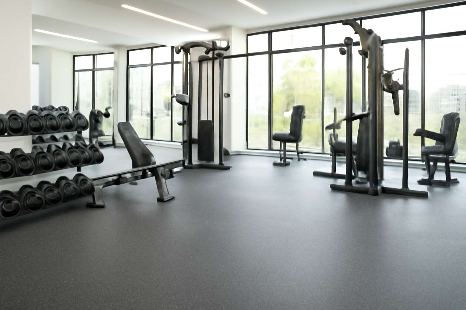 rubber floor overlay