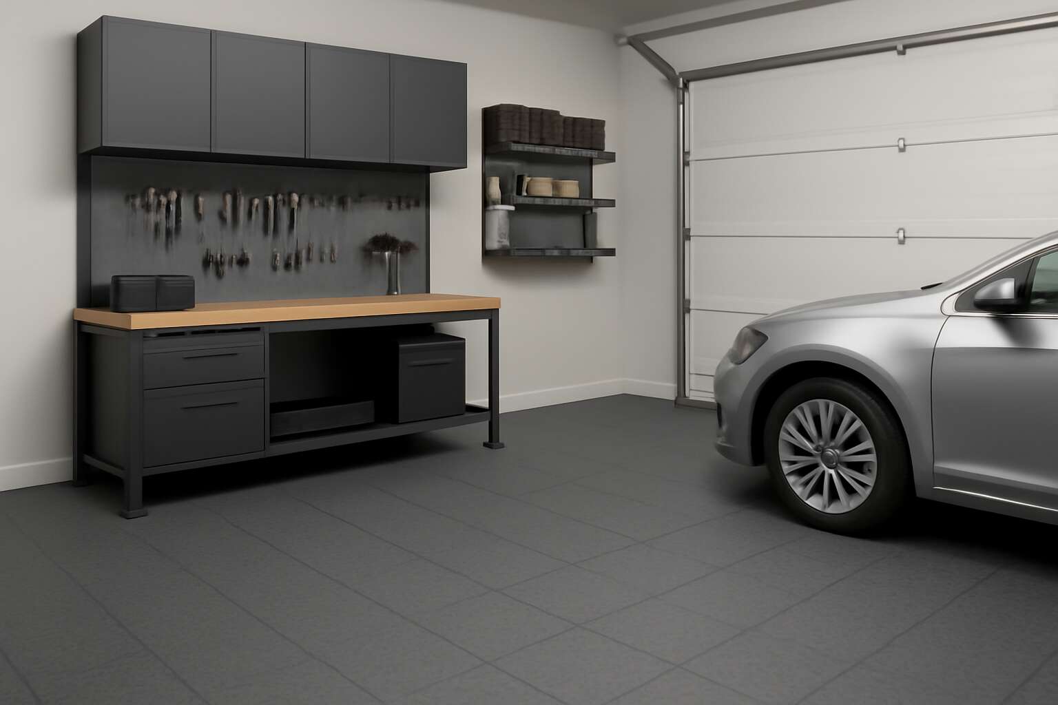 best rubber floor tiles for garage