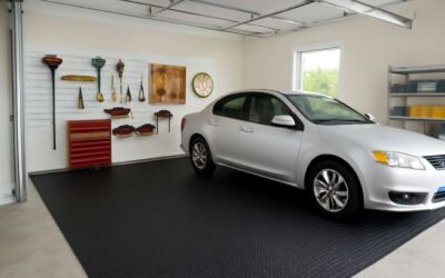 Garage Shield: large rubber floor mat for garage that resists spills and wear
