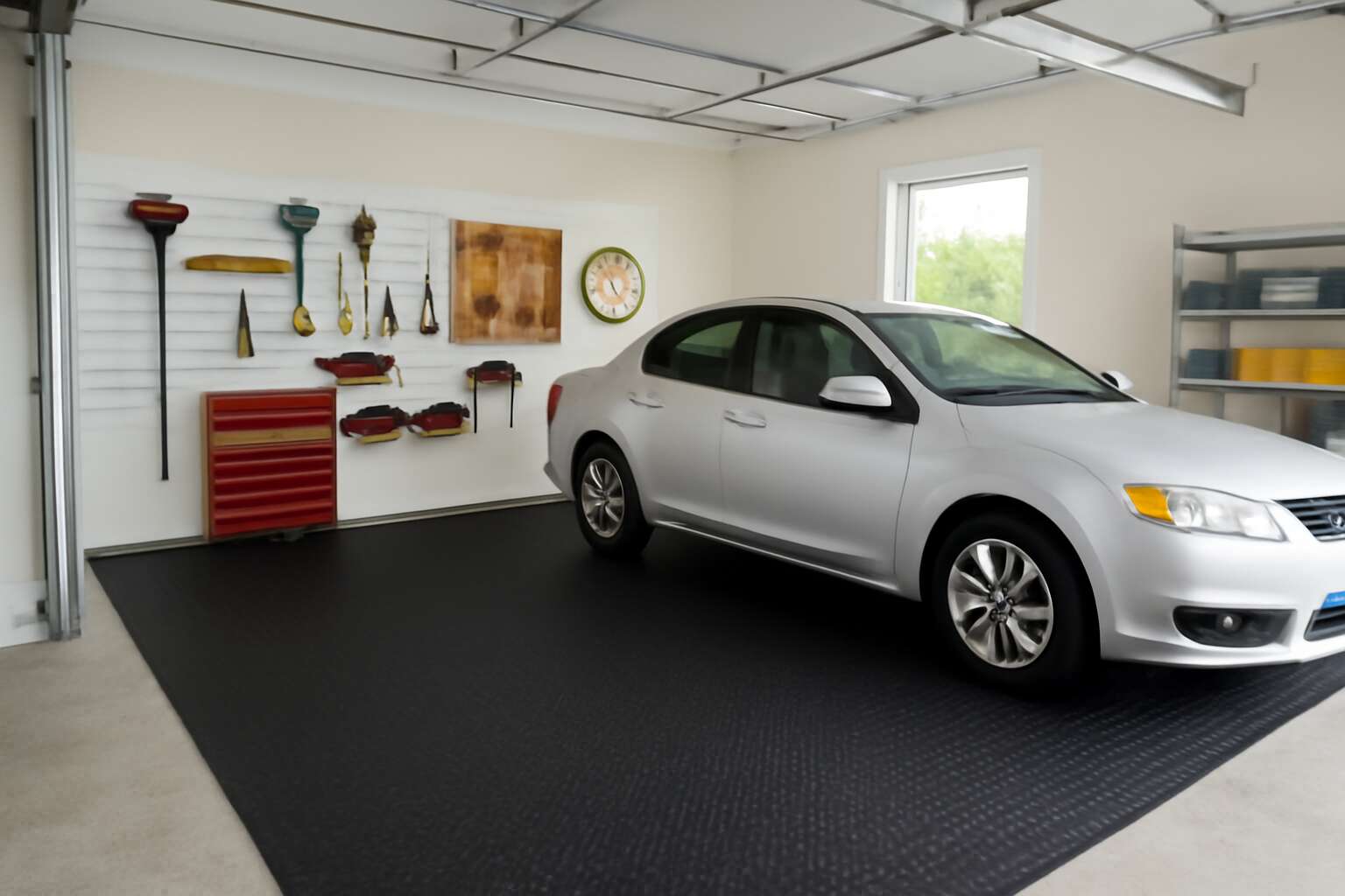 large rubber floor mat for garage