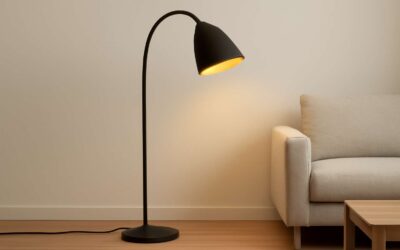 Cozy, modern, and shock-resistant: rubber floor lamp for stylish spaces.