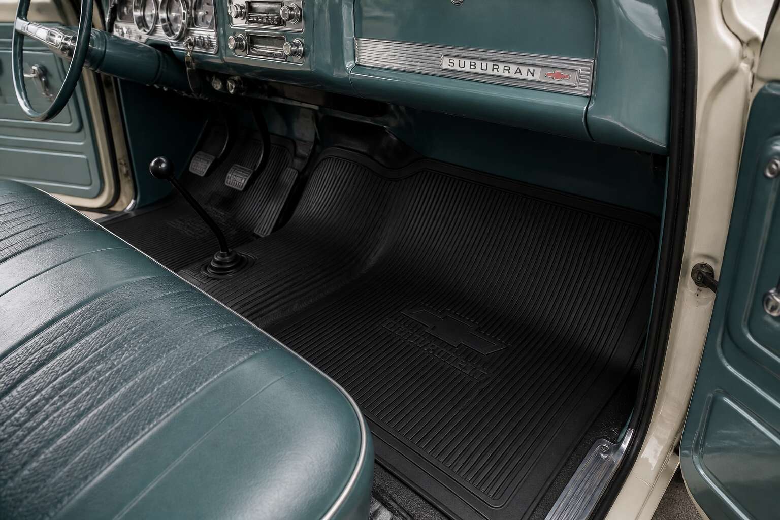 rubber floor 1966 suburban