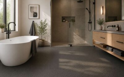 Upgrade your rubber floor bathroom with durable, stylish options.